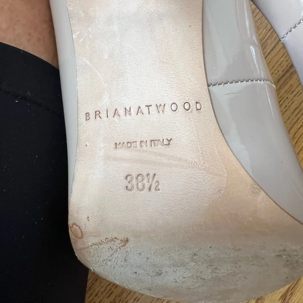 Brian Atwood Blush Nude Heels Size 8 Quiet Luxury Capsule Wardrobe Classic
